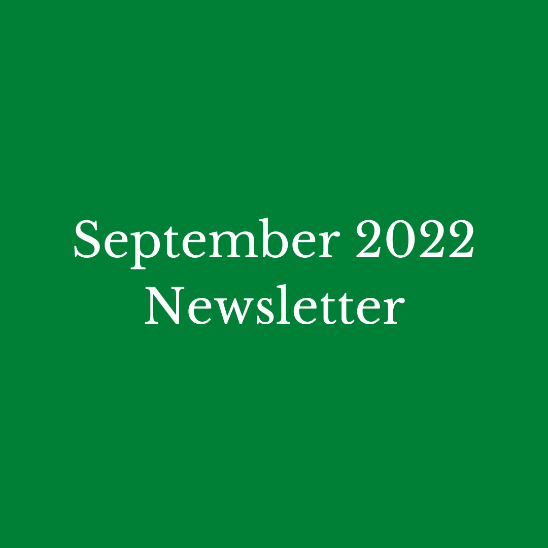 September 2022 Newsetter